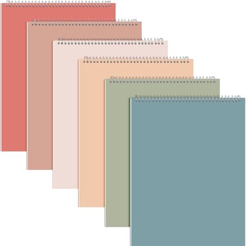 Resurhang 6 Pack Office Steno Pads, Assorted Color, Classic Style