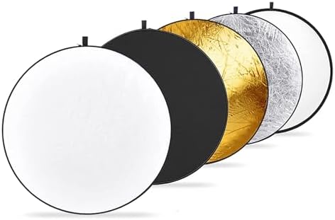 NEEWER 51 Inch/130 Centimeter Light Reflector Diffuser 5 in 1 Foldable