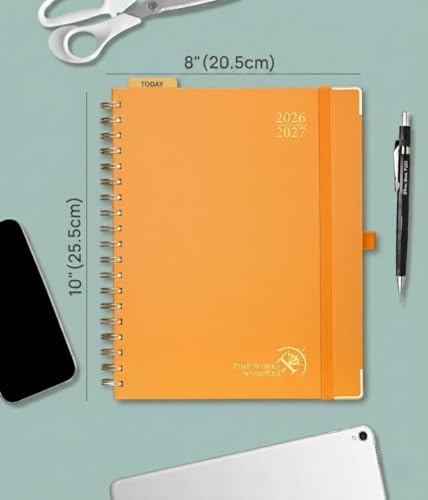 POPRUN 2026-2027 Weekly Planner 10" x 8"Weekly and Monthly Planner Calendar