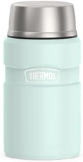 THERMOS Stainless King Food Jar with Bowl, 24oz, Matte Light Blue