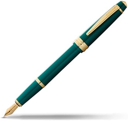 Cross Bailey Light Polished Green Fountain Pen, Extra-Fine Nib