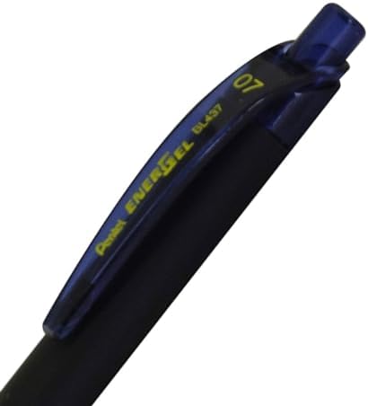Pentel EnerGel Kuro Liquid Gel Pen, (0.7mm) Medium line, Navy Blue Ink, 12 Pack (BL437R1-CA)