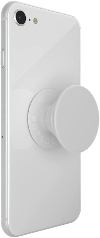PopSockets Adhesive Phone Grip, Holder- White | Secure Comfortable Hold, Anti-Drop, Kickstand, White, Electronic Accessories, For iPad/Kindle/iPhone/Android