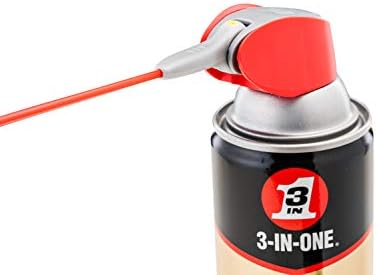 3-IN-ONE Garage Door Lubricant with SMART STRAW SPRAYS 2 WAYS, 11 OZ [6-PACK]