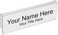 Glass Wall Name Plate Holders - Single Sided 8-1/2" Wide x 2" high (25 - PK, 1" Cubicle Wall) by Plastic Products Mfg.