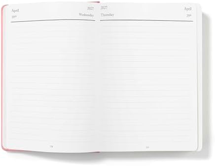 Wykeham's Executive 2026-27 Daily Journal Planner – Customization Available – Mid-Year Academic Diary – July 2026 to June 2027 (Personalized Rose, 8.5"×5.5")