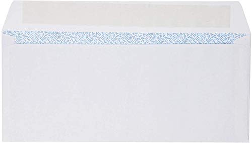 Mead Envelopes, #10, 4-1/8" x 9-1/2", Self Adhesive, 90 Count | Security Printed Lining | 20-lb Paper | White