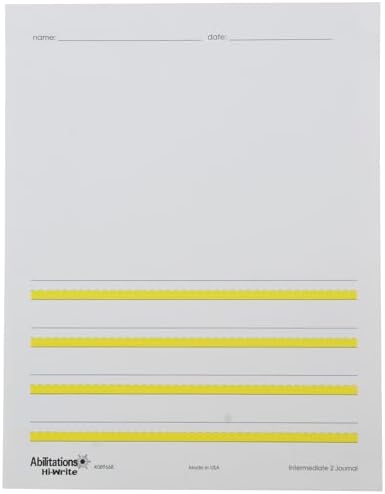 Abilitations 089668 Integrations Hi-Write Journal Paper - Intermediate 2 Paper - 100 Pack