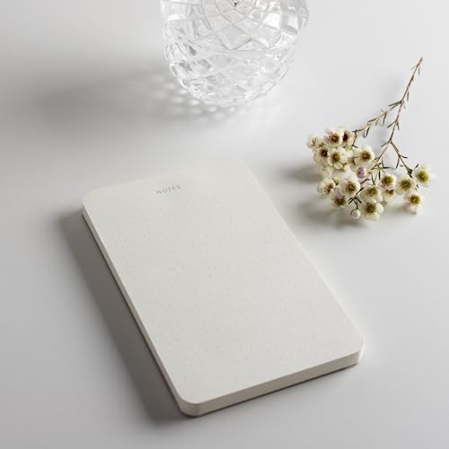 Small Dotted Notepads for Work, Gold Foil, 6.3 x 3.9 in, 3 Pack, 225 Sheets