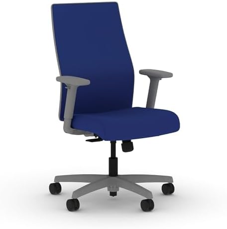 HON Ignition 2.0 Ergonomic Office Chair, Lumbar Support, Desk Chair, Cobalt