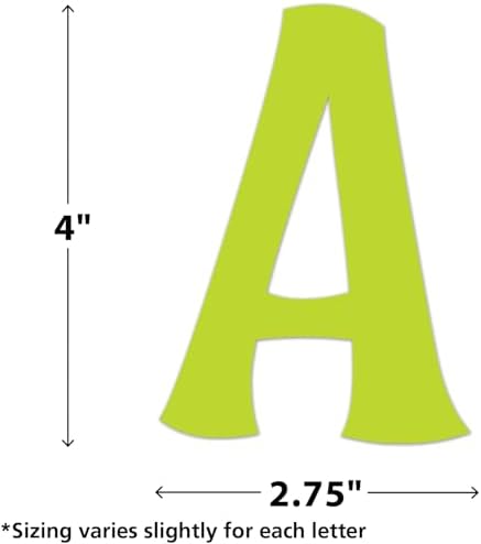 Teacher Created Resources Self-Adhesive Colorful 4" Wild Whimsy Letters Combo Pack (TCR9645)