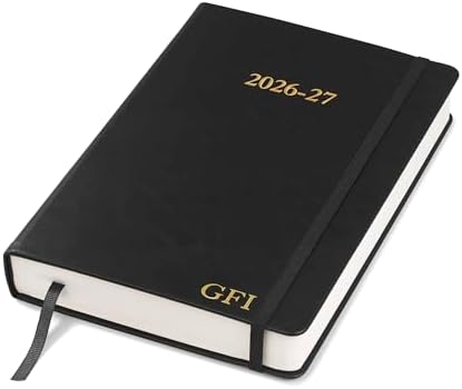 Wykeham's Executive 2026-27 Daily Journal Planner – Customization Available – Mid-Year Academic Diary – July 2026 to June 2027 (Personalized Black, 8.5"×5.5")