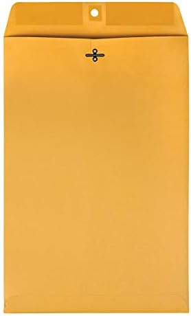 Quality Park Clasp Envelopes, Brown Kraft, 10 x 15 inches, Box of 100 (37898)
