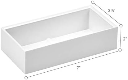 Bostitch Office Konnect Desk Organizer Accessory Tray, Wide, Stacks for Desktop Storage, White (Pack of 2)