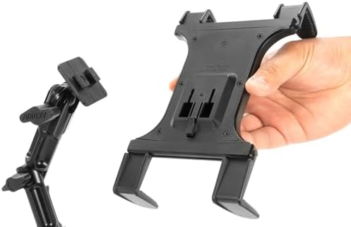 ARKON Mounts Heavy-Duty Slim-Grip Tablet Headrest Mount | Universal Tablet Holder | Adjustable Multi-Angle Arm | Compatible with iPad, Mini, Pro, Galaxy Tab, Kindle, and more
