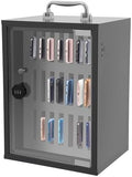 Cell Phone Cabinet,Aluminum Alloy Pocket Chart Cell Phones Storage Cabinet, Cell Phone Locker,Wall-Mounted with a Locked,for Classroom, Office, Gym (24 Slots-121)
