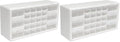 Akro-Mils 26-Drawer Plastic Drawer Storage Cabinet for Garage Organization, Bead Organizer, Building Bricks Storage, Teacher Toolbox, Makeup Organizer, 20-Inch W x 6-Inch D x 10-Inch H, 10124 White
