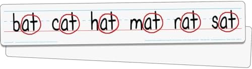 Really Good Stuff Double-Sided Dry Erase Sentence Strip Boards - 12 Pack