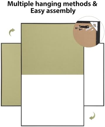 ARCOBIS Cork Board White Board Combo for Wall