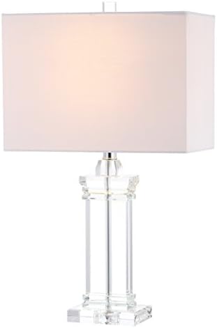 JONATHAN Y Ophelia 24.5" Solid Crystal Table Lamp, Clear