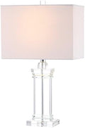 JONATHAN Y Ophelia 24.5" Solid Crystal Table Lamp, Clear