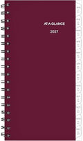 AT-A-GLANCE 2027 Planner Refill, Weekly, 3.25" x 6.5", Portable Size 2, Tabbed (064-287-27)