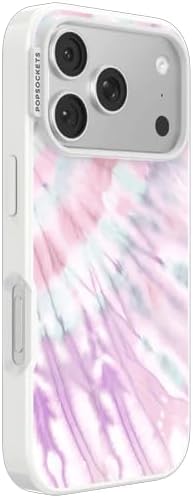 PopSockets iPhone 17 Pro Phone Case with MagSafe- Coastal Dye Purple | Magnetic, Wireless Charging, Camera & Drop Protection, Purple, Aura, Rainbow, Colorful