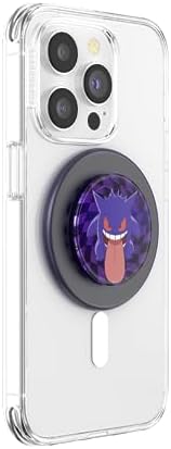 PopSockets Phone Grip for MagSafe, Magnetic Holder- Ghost Gengar
