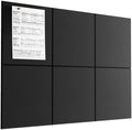 MaxGear Felt Bulletin Board 36" x 24", Black Felt Wall Tiles Push Pins