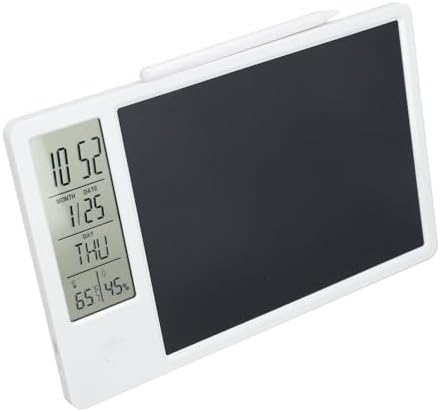 Asixxsix LCD Writing Tablet, 10 Inch Erasable Multi Functional Electronic Writing Pad with Digital Notebook Calendar Included, Pen for Office Kids Adults (White)