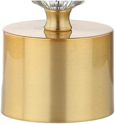 JONATHAN Y Ashley Crystal Faceted Orb Table Lamp 25.25", Clear/Brass Gold