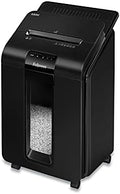 Fellowes AutoMax Micro-Cut 100M Commercial Office Auto Feed 2-in-1 Paper Shredder with 100-Sheet Capacity, Black