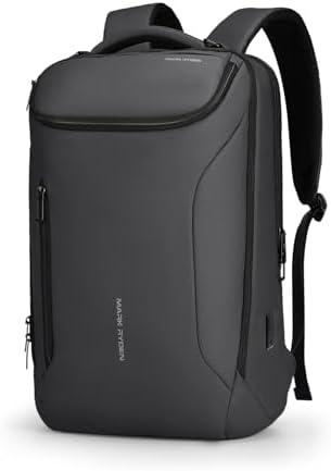MARK RYDEN Business Backpack for Men, Waterproof High Tech Backpack with Sport Car Shape Design and USB Charging Port, Travel Laptop Backpack Fits 17.3 Inch Notebook
