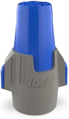 Ideal Electrical Twister Proflex MAX (30-348) Blue/Gray Wire Connector, Box of 25 — Smooth Twist-On Wire Nuts for Wiring 3-Way Switches, GFCI Outlets, and More