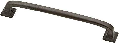 Franklin Brass Lombard (1-Pack) Cabinet Handles 5-1/16' Hole Center Soft Iron Kitchen Drawer Pulls Dresser, Furniture Hardware P29614-SI-C