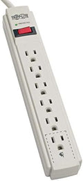Tripp Lite 6 Outlet Surge Protector Power Strip, Extra Long Cord 15ft, & $20,000 Insurance (TLP615) Gray