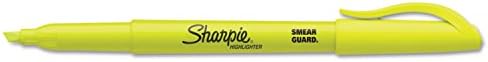 Sharpie Pocket Highlighters, Fluorescent Yellow, Smear-Resistant, Chisel Tip, 36 Count - Classroom, Back to School Essentials, Teacher Supplies
