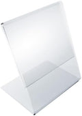 Azar Displays 112739 2.5" W x 3.5" H Vertical L-Shaped Sign Holder -10pk