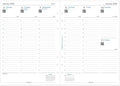 Filofax Calendar Diary Refill, A5 Size, Week-to-View with Appointments, Vertical, Multi-Fit, White Paper, English, 2026 (C68521M-26)