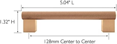 Design House Porter Cabinet Pull, 128mm, Satin Gold