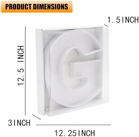 12" Fillable Cardboard Letter Charcuterie Gift Cupcake Box With Cover Sweets Packaging (G)