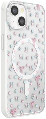 PopSockets iPhone 13 Phone Case with MagSafe, Wireless Charging Compatible, Bow - Bows & Blooms
