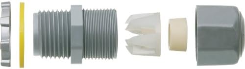 Arlington LPCG50-10 1/2-Inch Strain Relief Electrical Cord Connector, 10-Pack