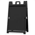 Plasticade Signicade Deluxe A Frame Sidewalk Curb Sign in Black