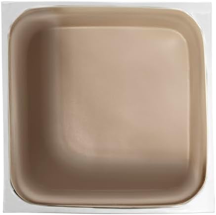 IZOD – Wastebasket, Clear Hand-Painted Resin with Linen Interior and Modern Design, Contemporary Home Decor – Perfect for Bathroom, Bedroom, Kitchen or Office (Marina)