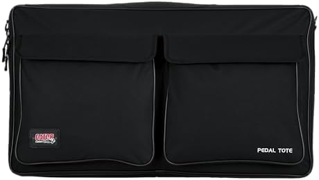 Gator Cases Pro Size Wood Pedal Board with Nylon Carry Bag with External Pocket | 30 x 16" (GPT-PRO)