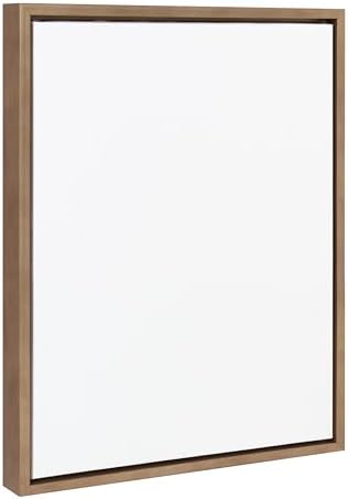 Kate and Laurel Sylvie Blank Framed Canvas Wall Art, 16x20 Gold, Modern Empty Canvas for Paint-Your-Own Art, Ready to Paint Premium Canvas Already Framed