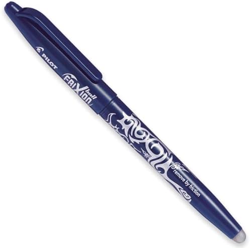 PILOT Frixion Heat/Friction Erasable Rollerball Pen FR7 - Medium Line 0.7mm Tip Nib - In Envelope Gift Packaging - Essential Pack of 5 - Black, Blue, Red, Green & Violet
