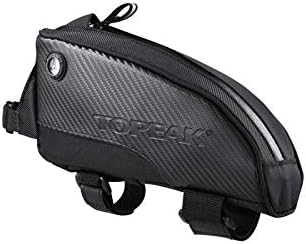 Topeak Fuel Tank Top Tube Bike Bag with Charging Cable Hole, Large – High-Capacity Frame-Mounted Storage for Energy Bars, Tools, and Electronics with Durable Nylon Build & Secure Strap Mount