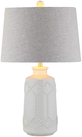 JONATHAN Y Alice Textured Ceramic Table Lamp 26", Cream